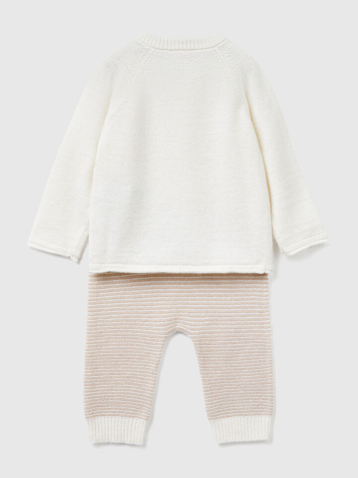 SET SWEATER+TROUSERS New Born (0-18 months) image number 2